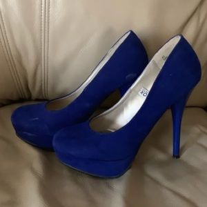 Royal blue heels
